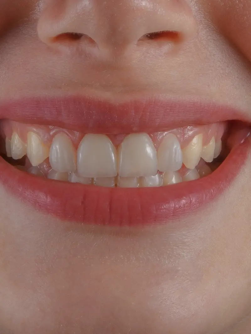 Gros plan d'un sourire aux gencives saines, guide gingivite ou parodontite à Tanger